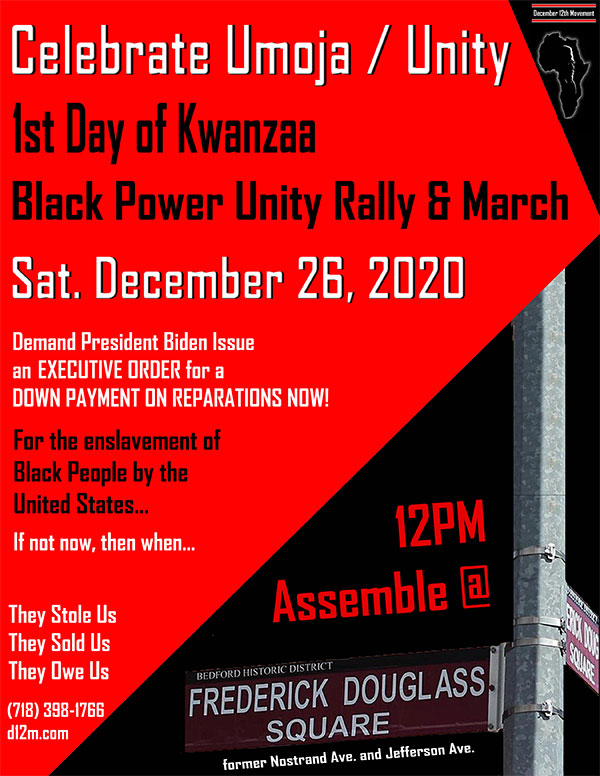 2020-12-26 Kwanzaa Rally & March