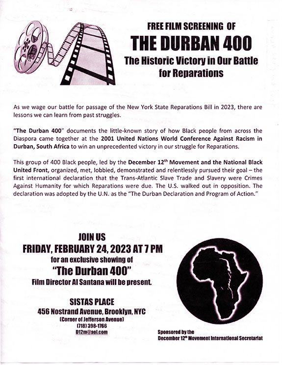 The Durban 400 film