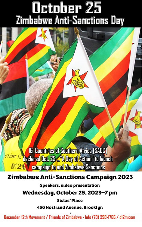 Stop Sanctions on Zimbabwe