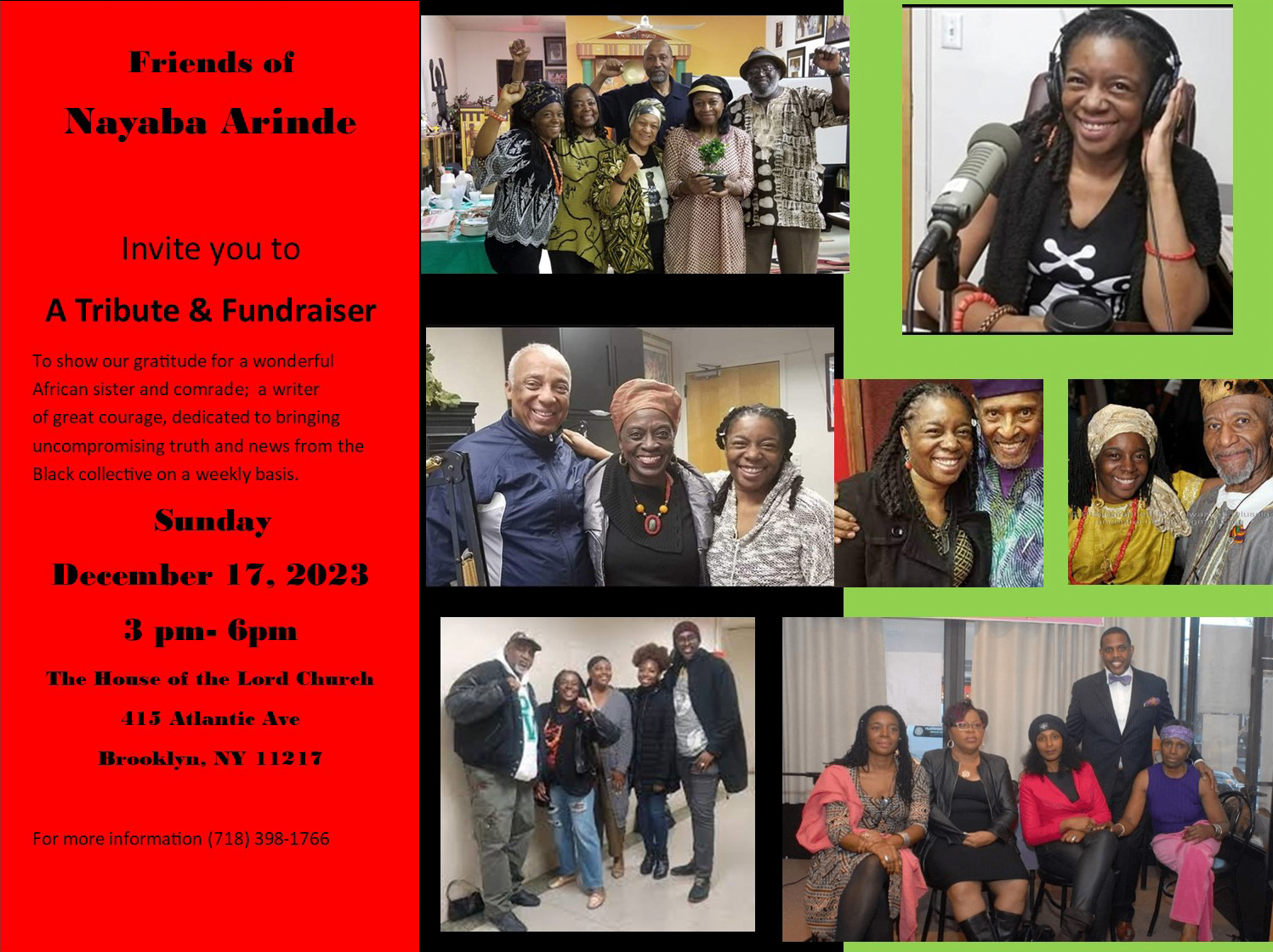 Tribute & Fundraiser for Nayaba Arinde