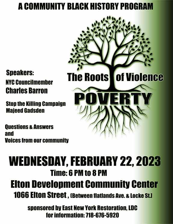 The Roots of Violence is Poverty